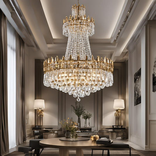 Manhattan Gold - Crystal Chandelier